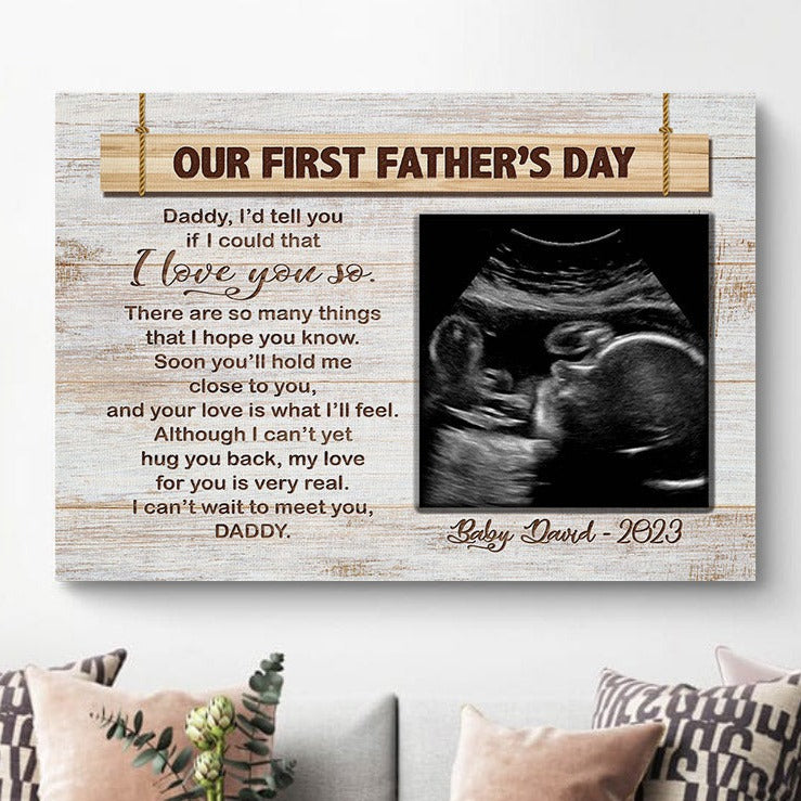 Ultrasound Father’s Day Gift Canvas Prints