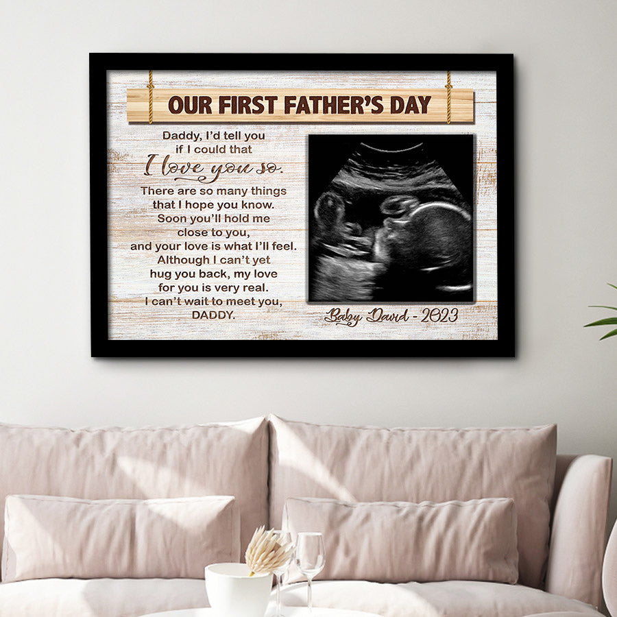 Ultrasound Father’s Day Gift Canvas Prints