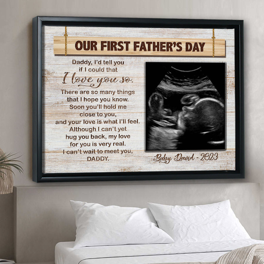 Ultrasound Father’s Day Gift Canvas Prints