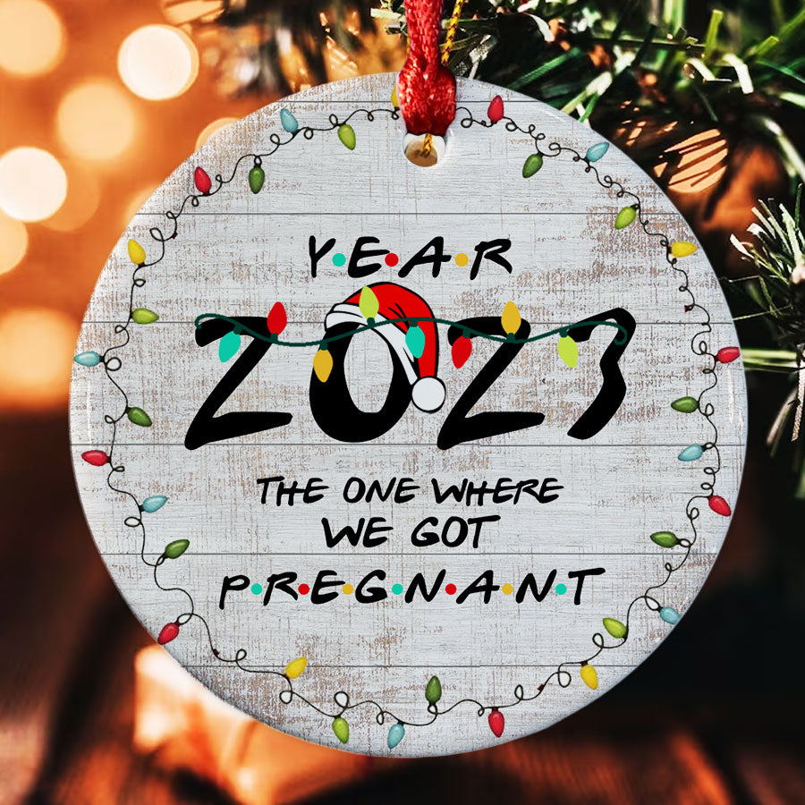 Pregnant Christmas Ornament