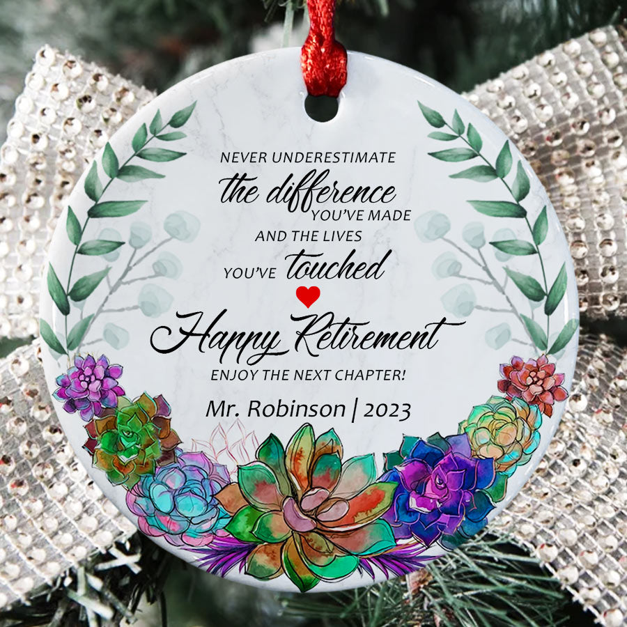 Retired Teacher Ornament