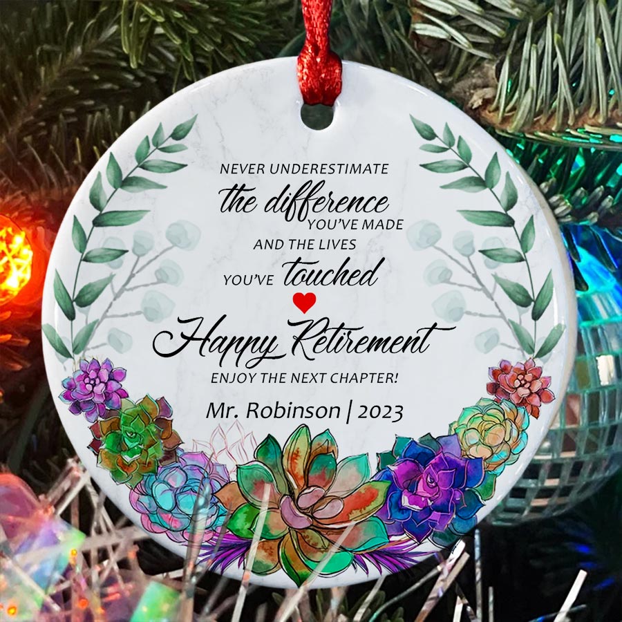 Retired Teacher Ornament