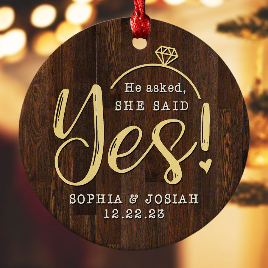 Engagement Date Ornament