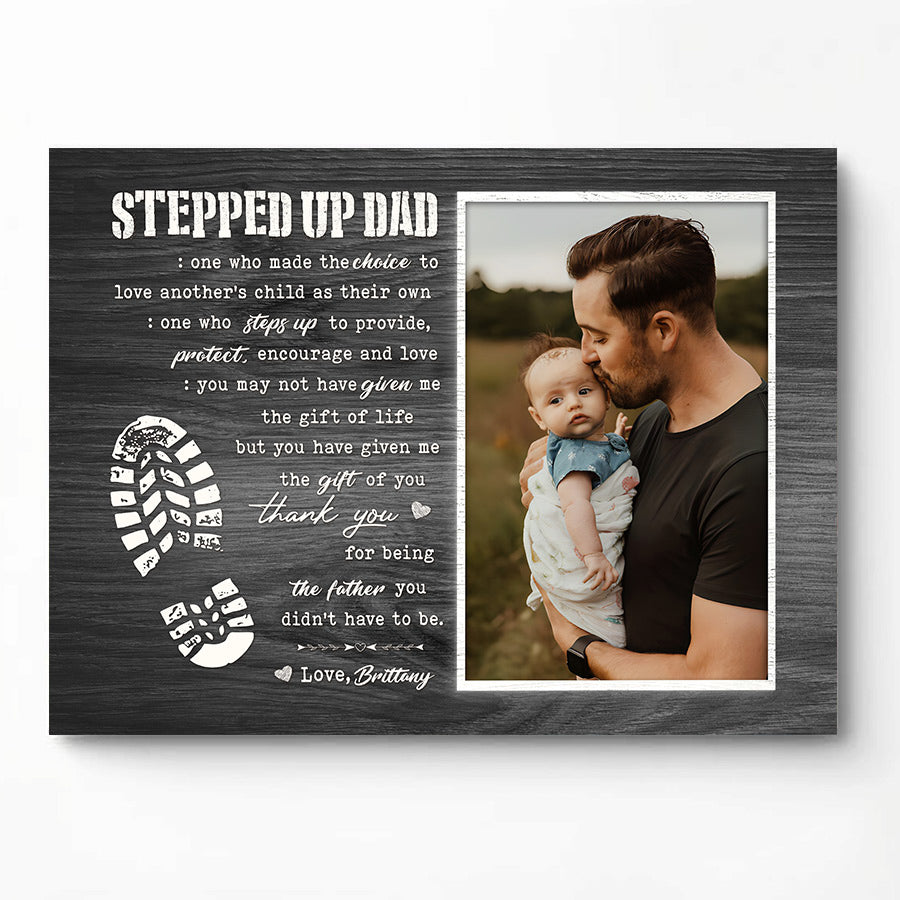 Stepped Up Dad Canvas