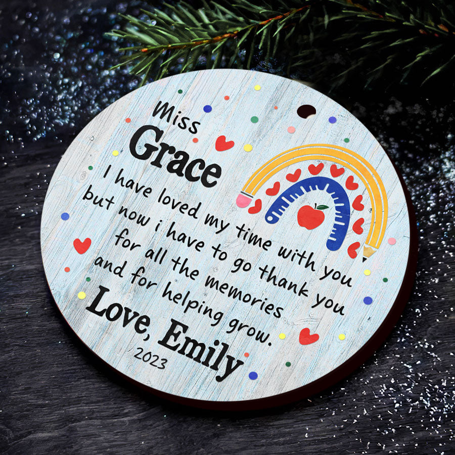 Teacher Ornament | Custom Teacher Ornament With Student Names ...