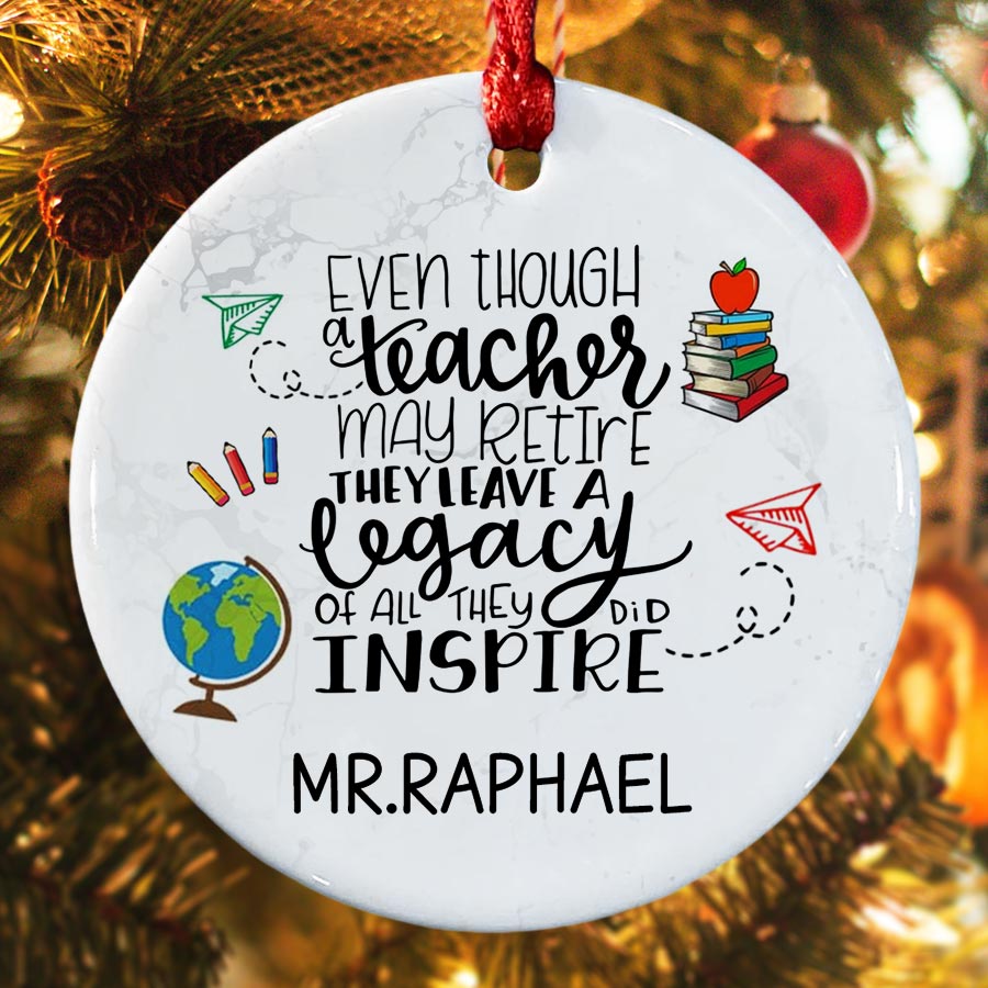 Teacher Retirement Ornament