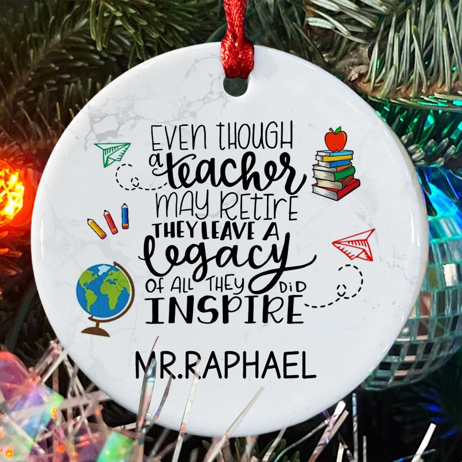 Teacher Retirement Ornament