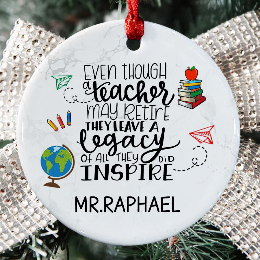 Teacher Retirement Ornament