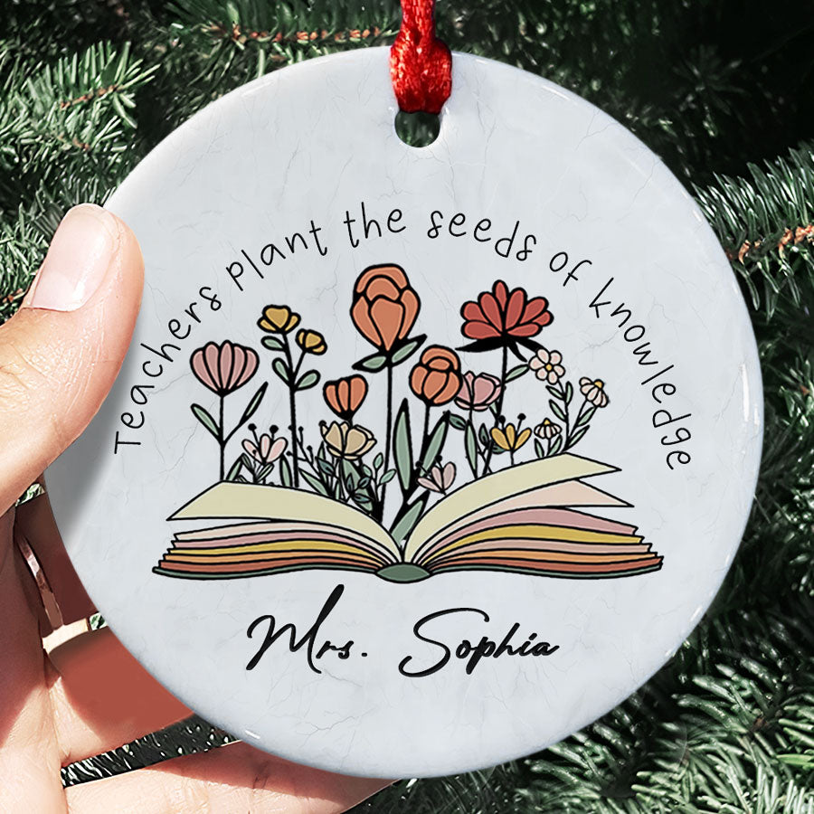 Personalized Teacher Ornament