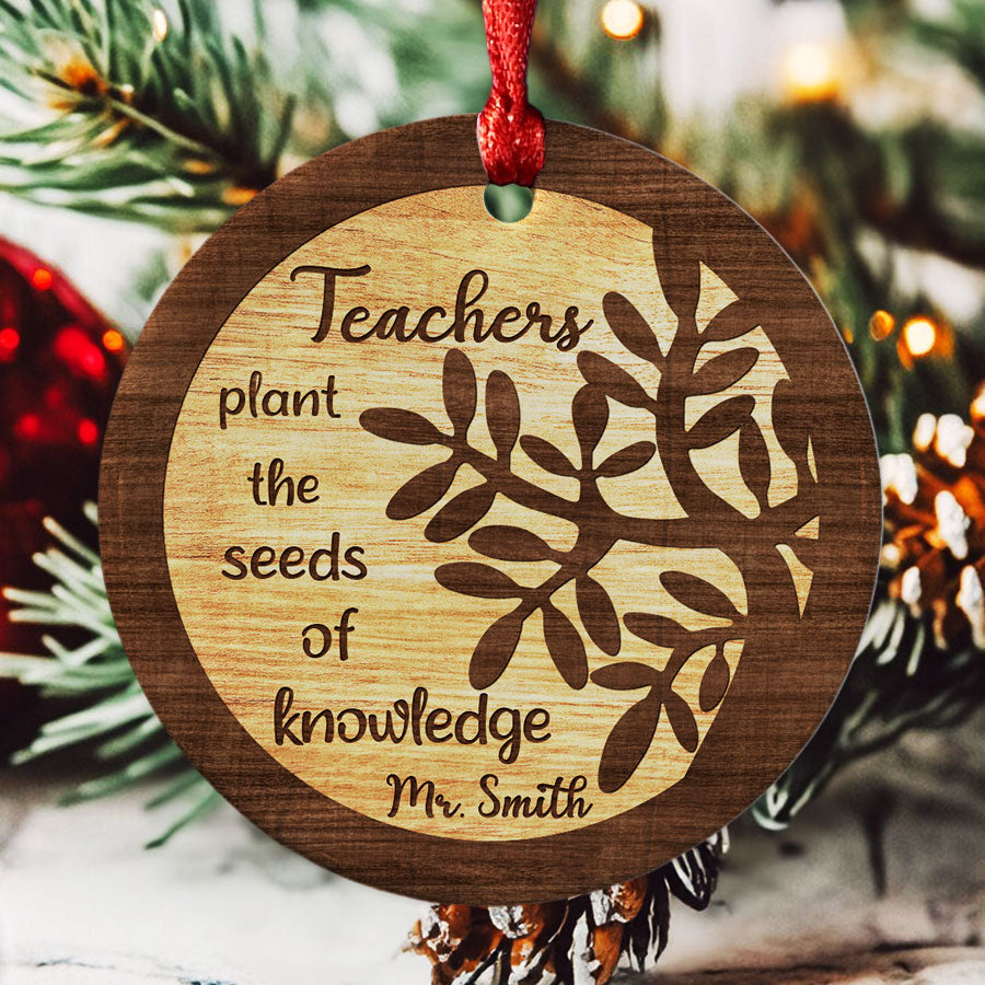 Teachers Plant the Seeds of Knowledge Ornament