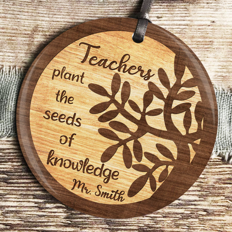 Teachers Plant the Seeds of Knowledge Ornament