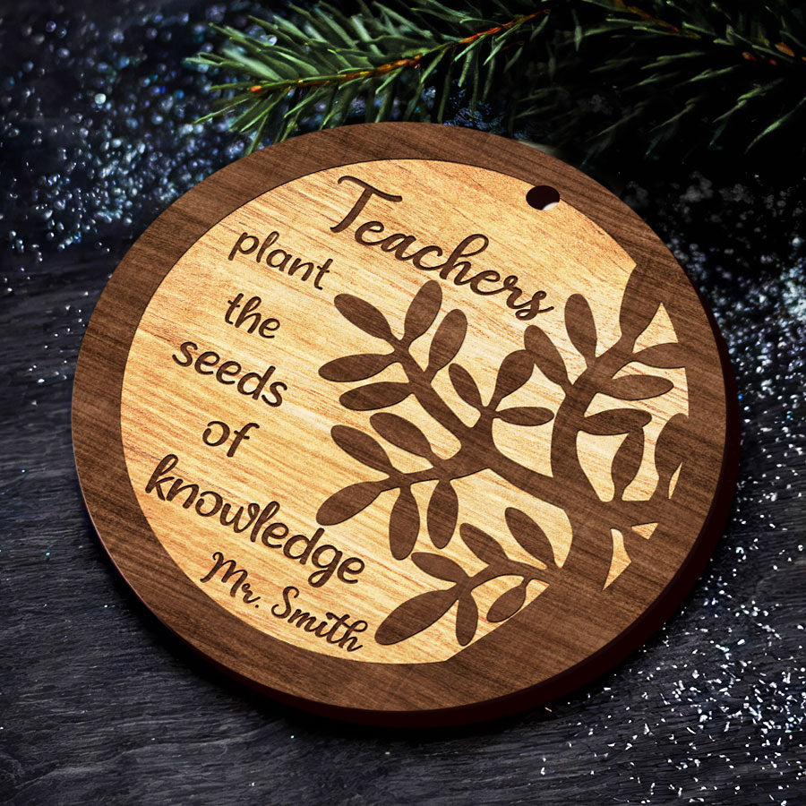 Teachers Plant the Seeds of Knowledge Ornament