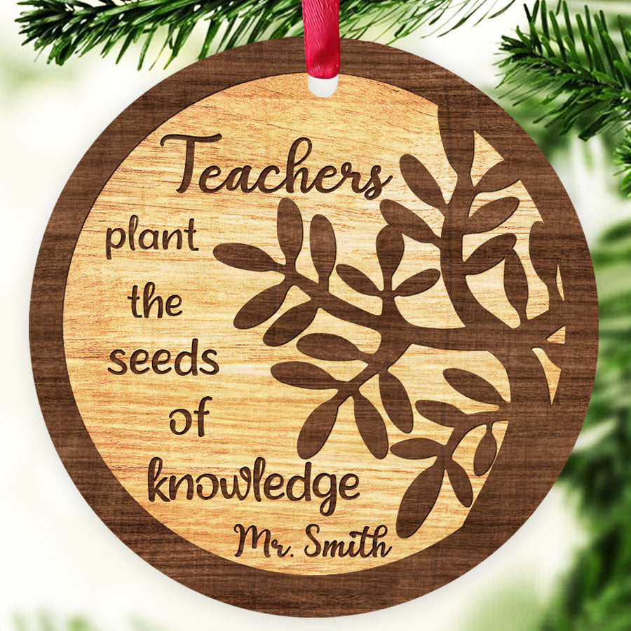 Teachers Plant the Seeds of Knowledge Ornament