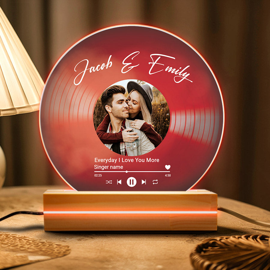 Personalized Vinyl Record Song Plaque