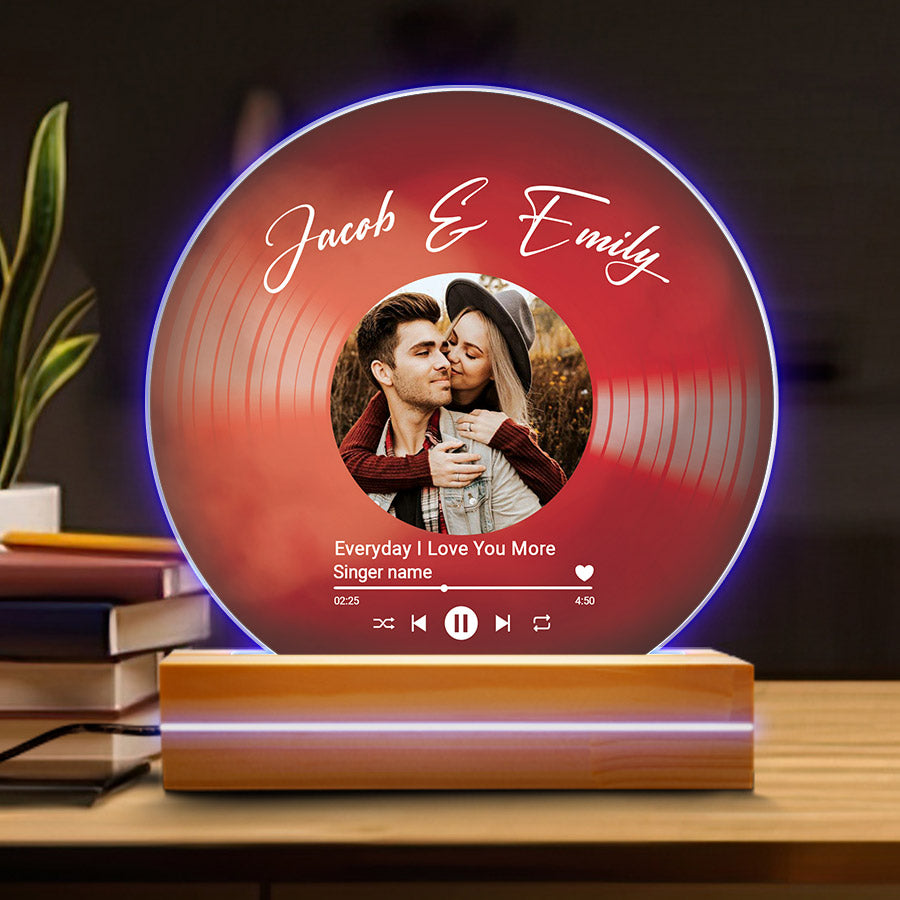 Personalized Vinyl Record Song Plaque