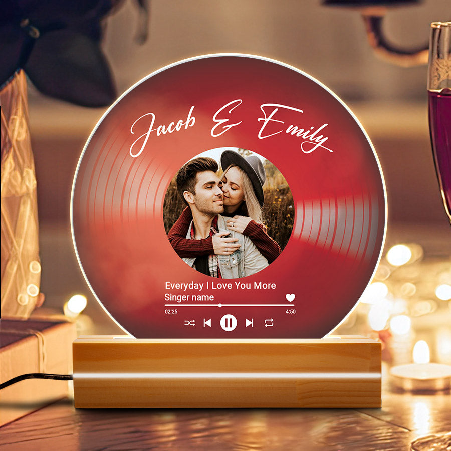 Personalized Vinyl Record Song Plaque