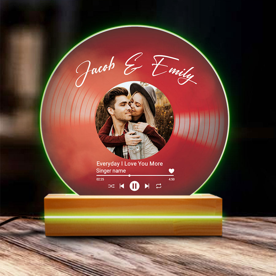 Personalized Vinyl Record Song Plaque