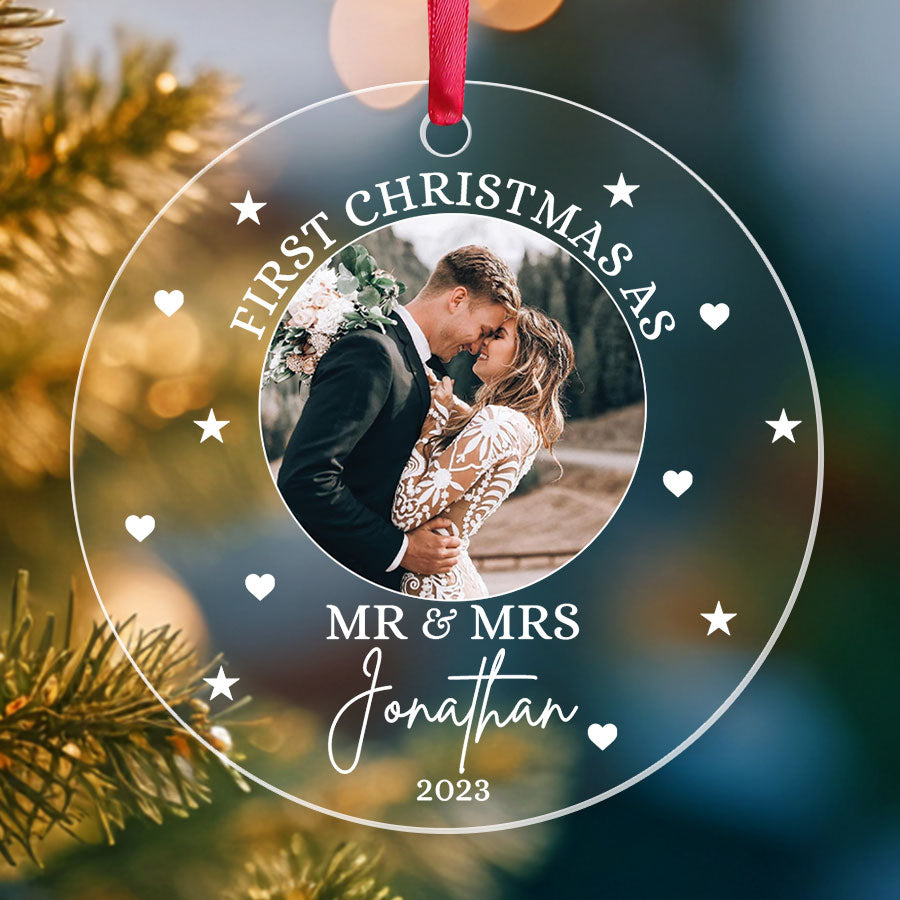 First Christmas As Mr and Mrs Ornament