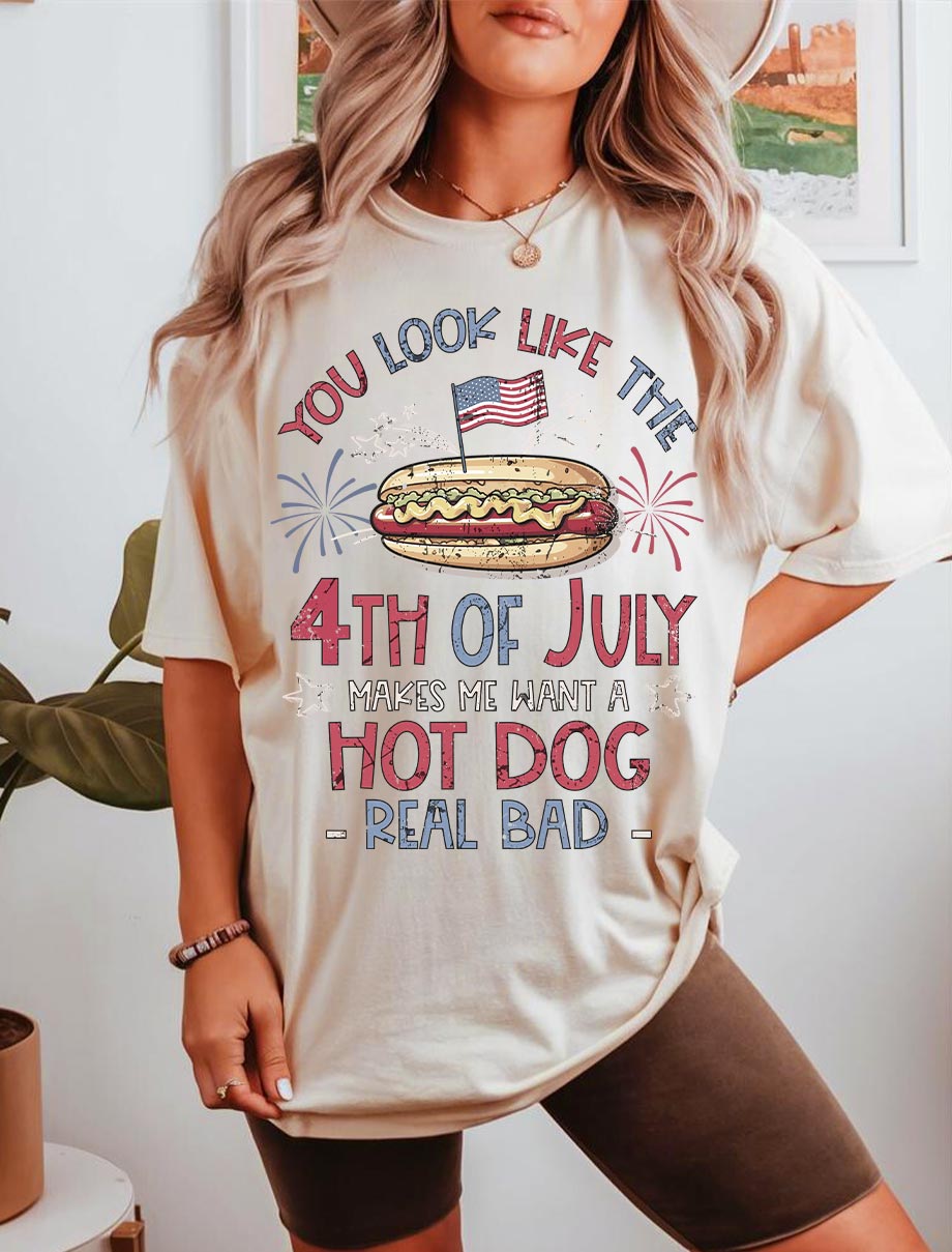 4th July Hot Dog Lovers Shirt