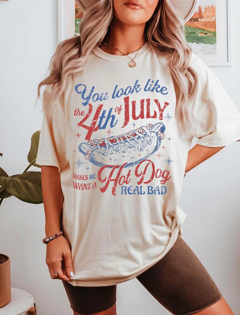 4th July Hot Dog Lovers T – Shirt