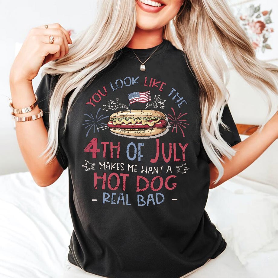 4th July Hot Dog Lovers Shirt