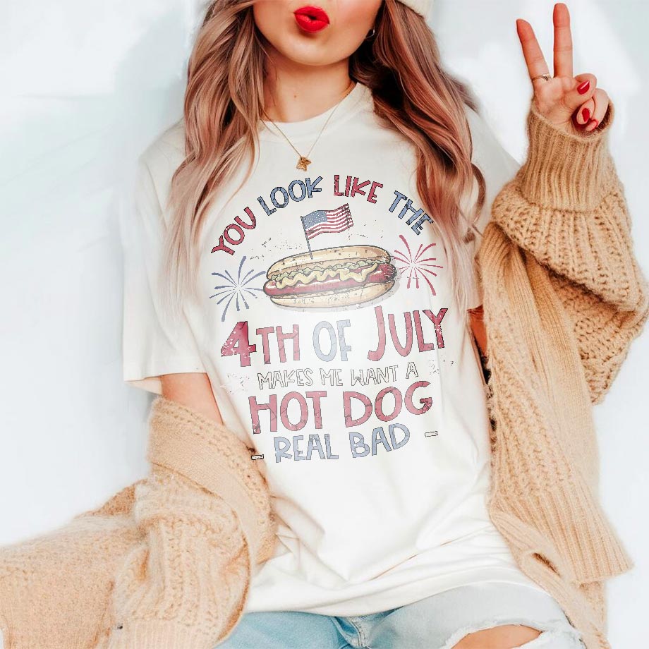 4th July Hot Dog Lovers Shirt