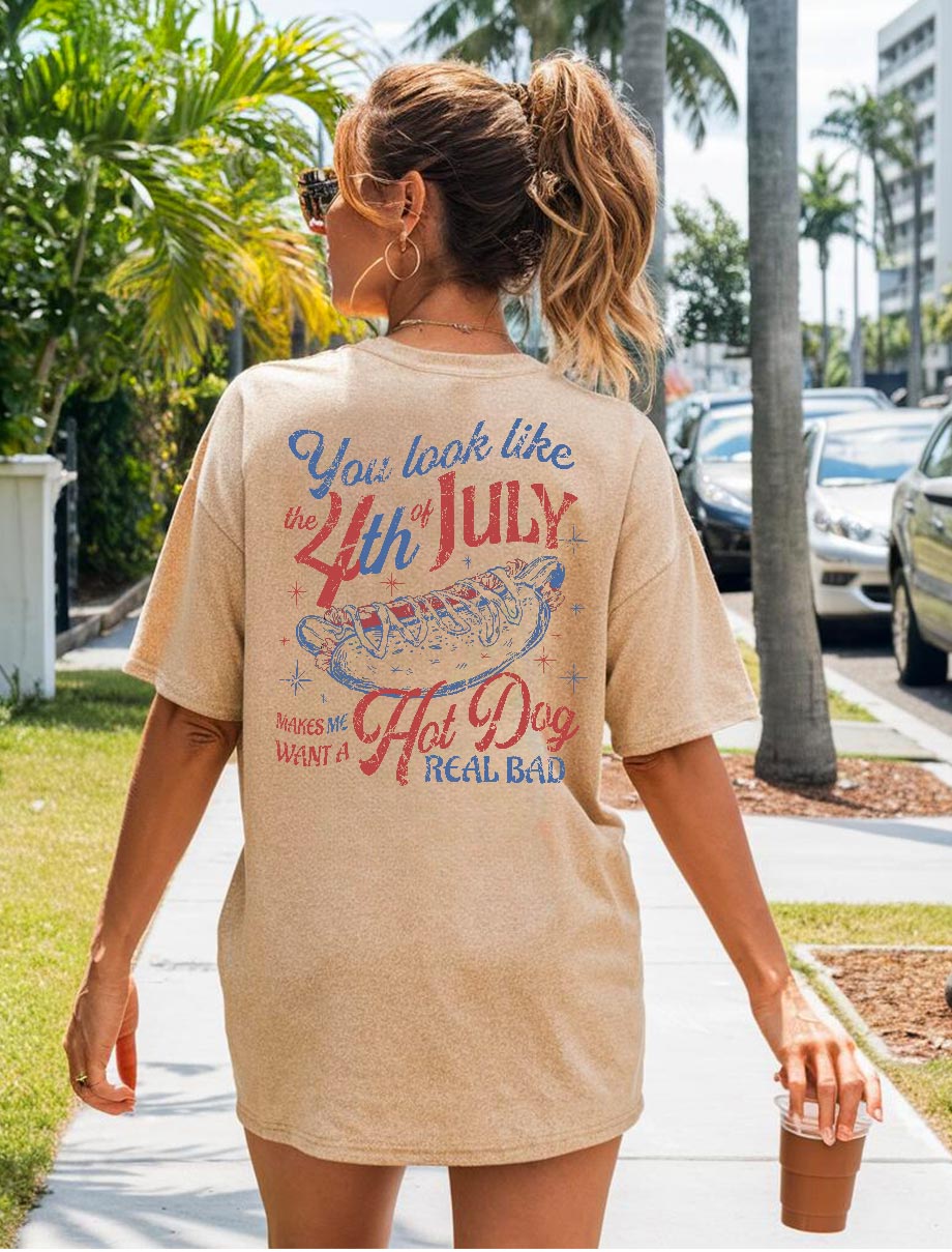 4th July Hot Dog Lovers T – Shirt