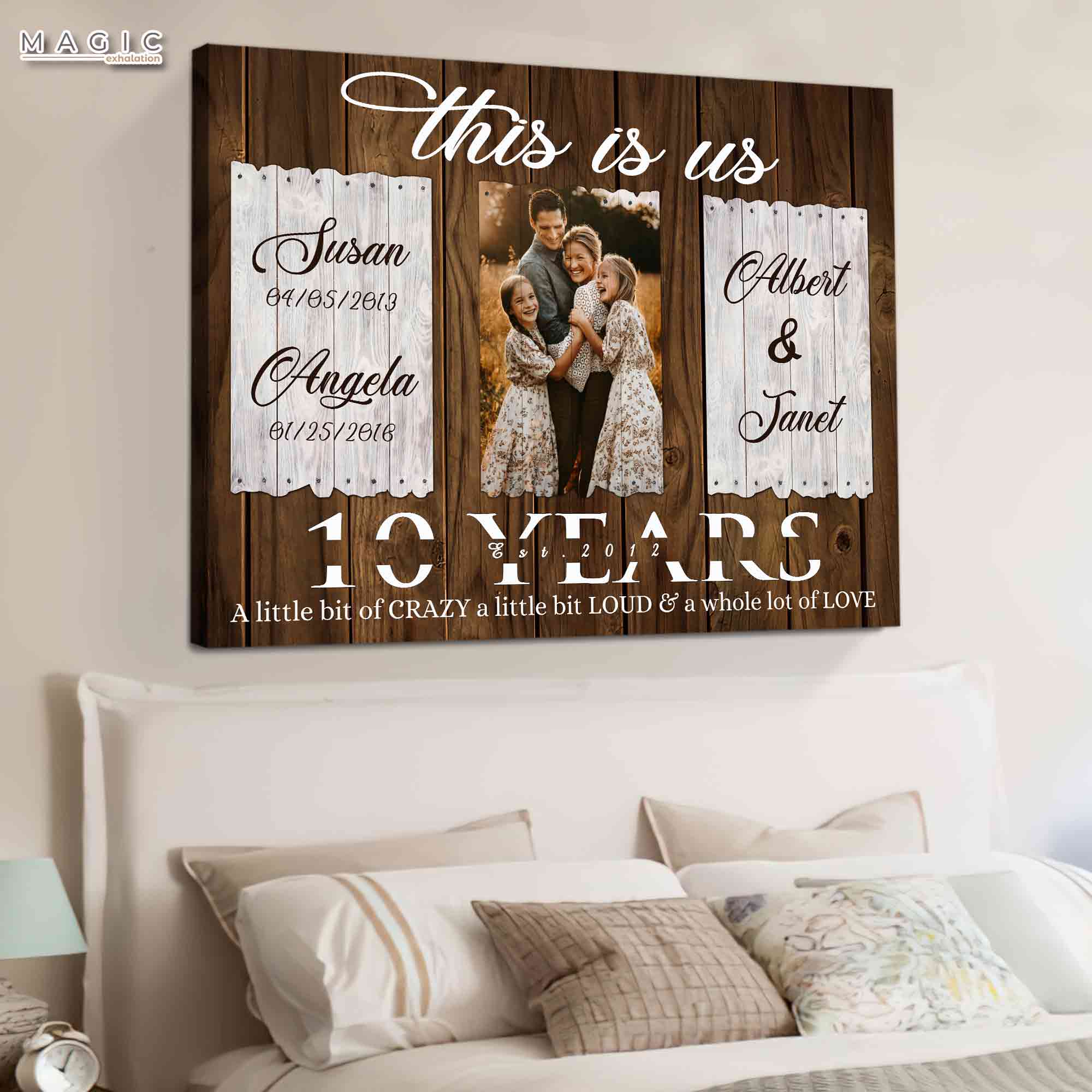 Anniversary gift ideas mom dad personalized plaque mother father