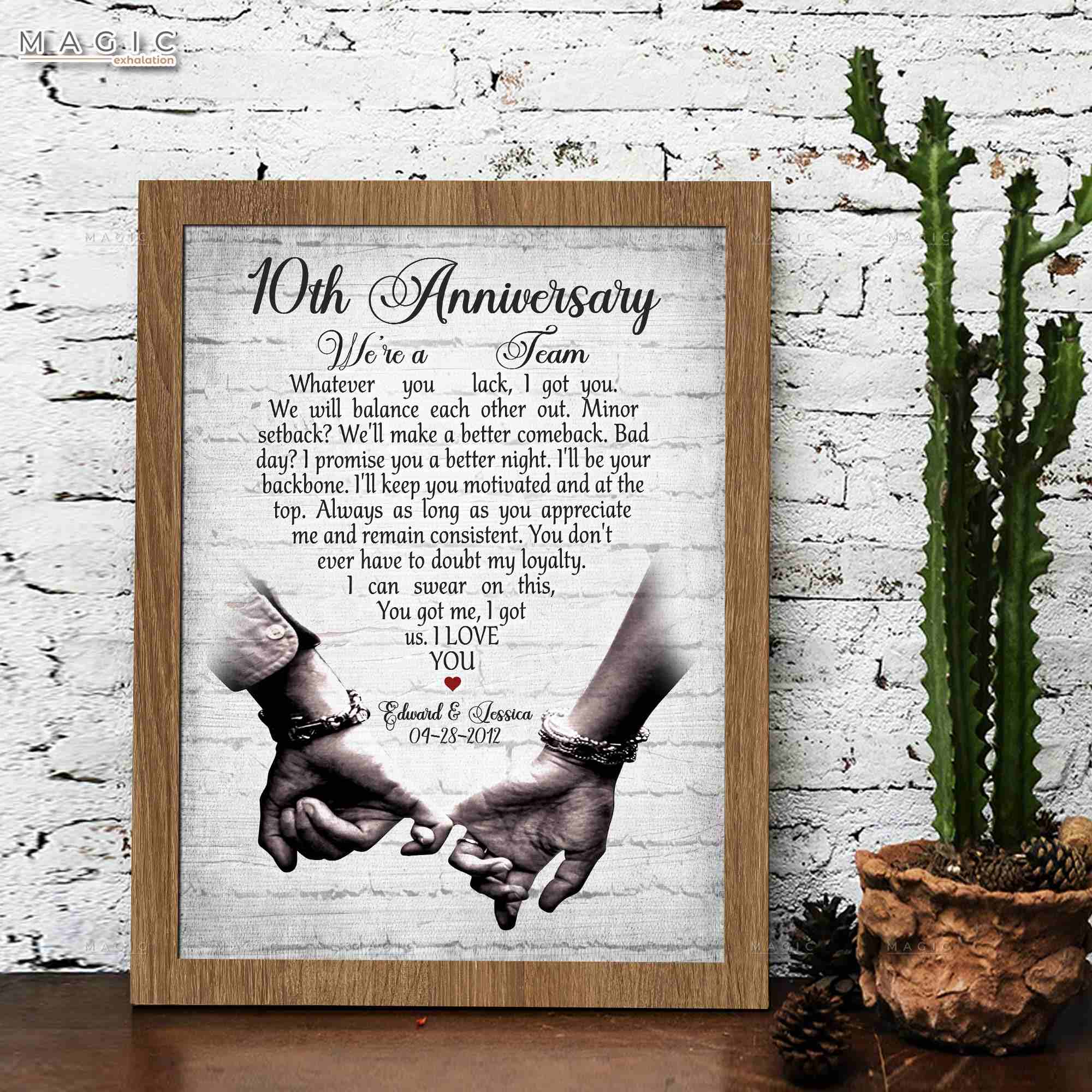 Marriage Anniversary Gifts for Couple Apparel Co. 10th Wedding Anniversary  Gift Ideas Best Husband India | Ubuy