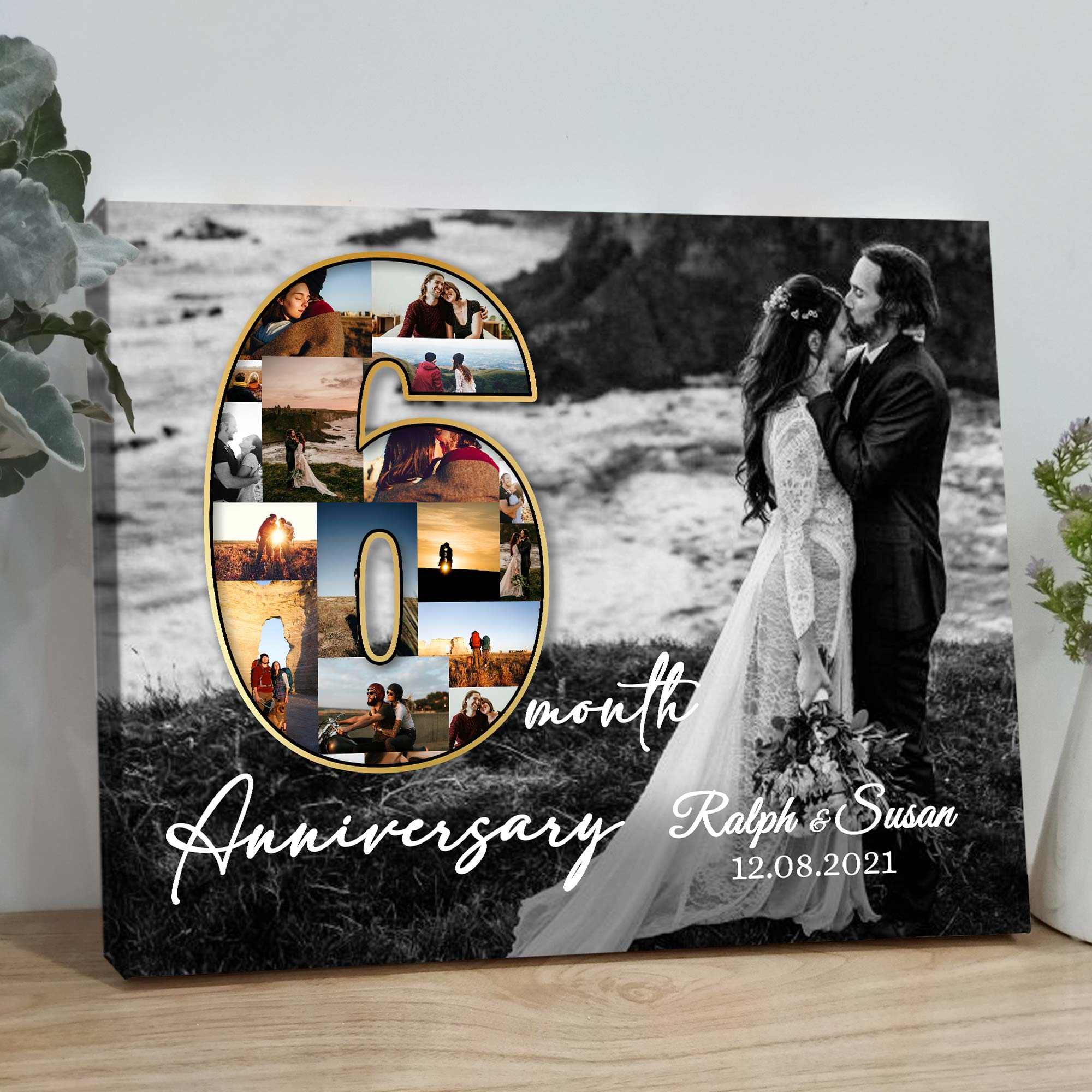 Personalised Ruby Wedding Anniversary Photo Collage By Cherry Pete |  notonthehighstreet.com
