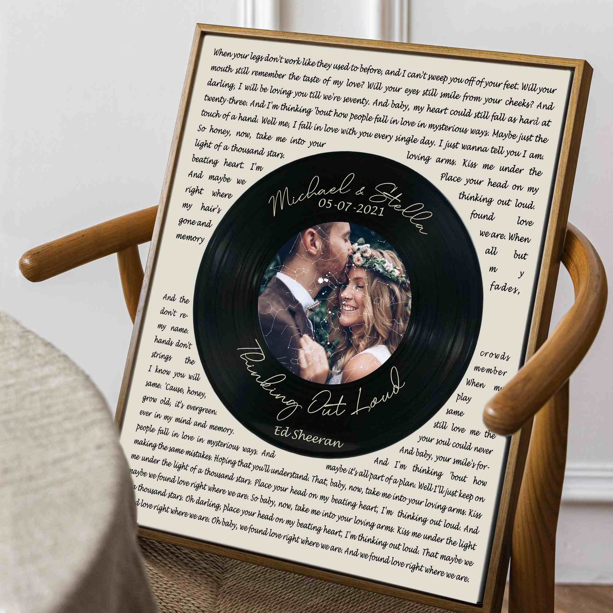 Personalized 25 Wedding Anniversary Gifts For Wife, We're A Team  Personalized Gifts for Him Valentines Canvas Decor - Magic Exhalation