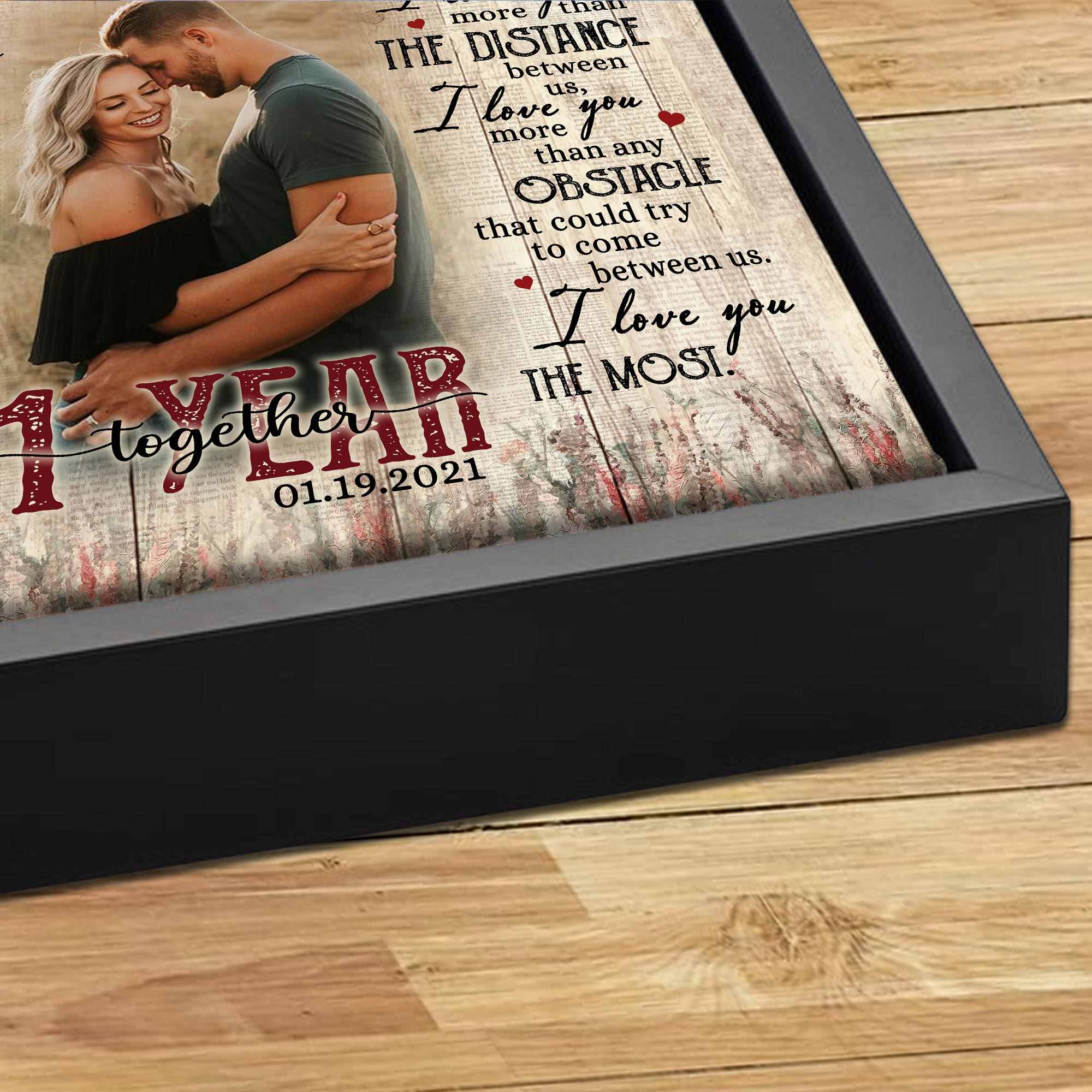 1 Year Anniversary Gifts for Him We're A Team Personalized Canvas,  Personalized Valentine Gifts For Him, Dating Anniversary Gifts for Him -  Magic Exhalation