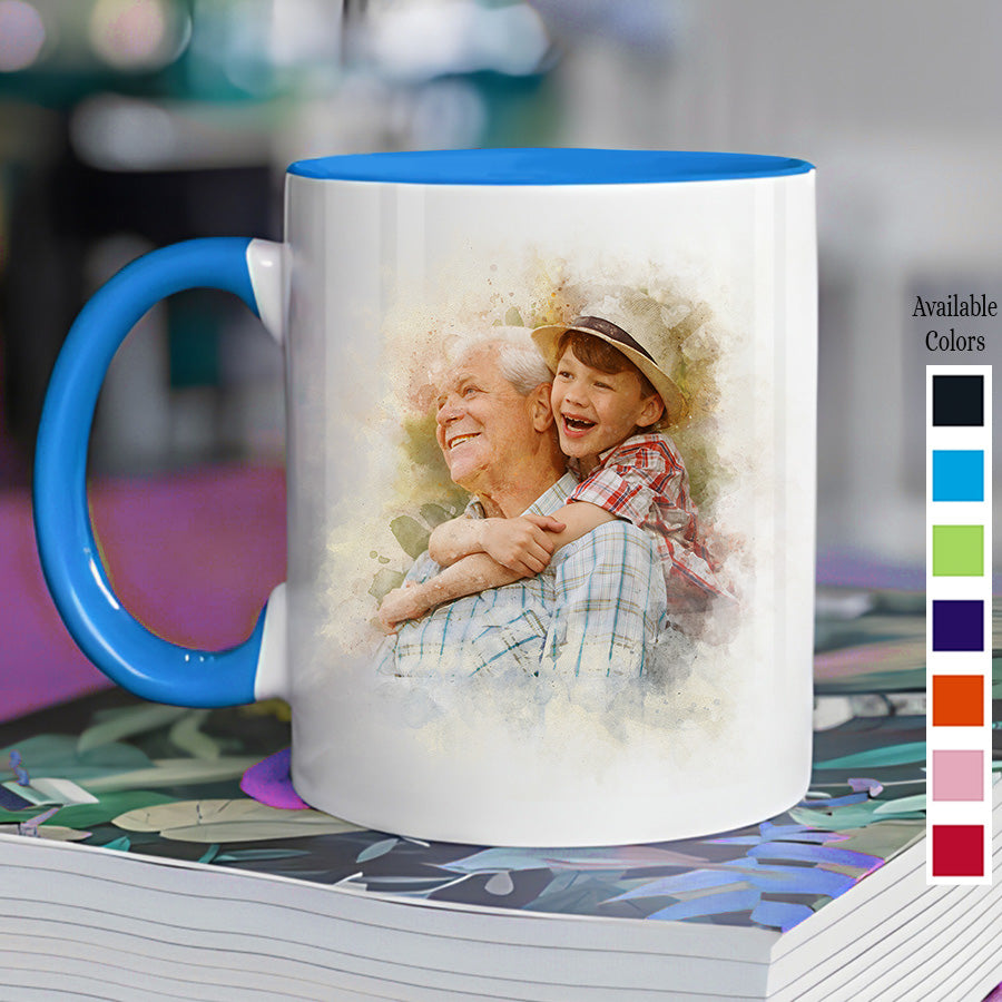 Custom Grandpa Picture Mug