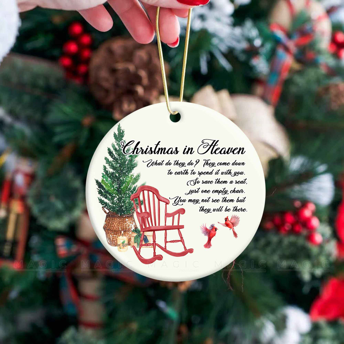 Memorial Ornaments for Christmas, Cardinal Memorial Gifts In Loving ...