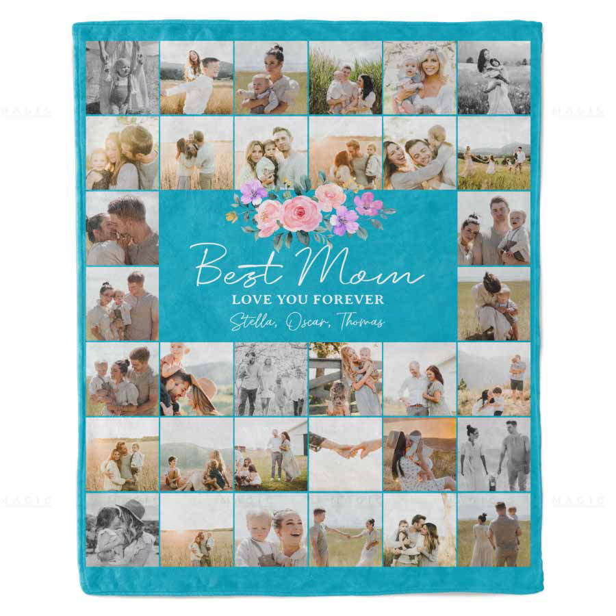 mother's day photo blanket