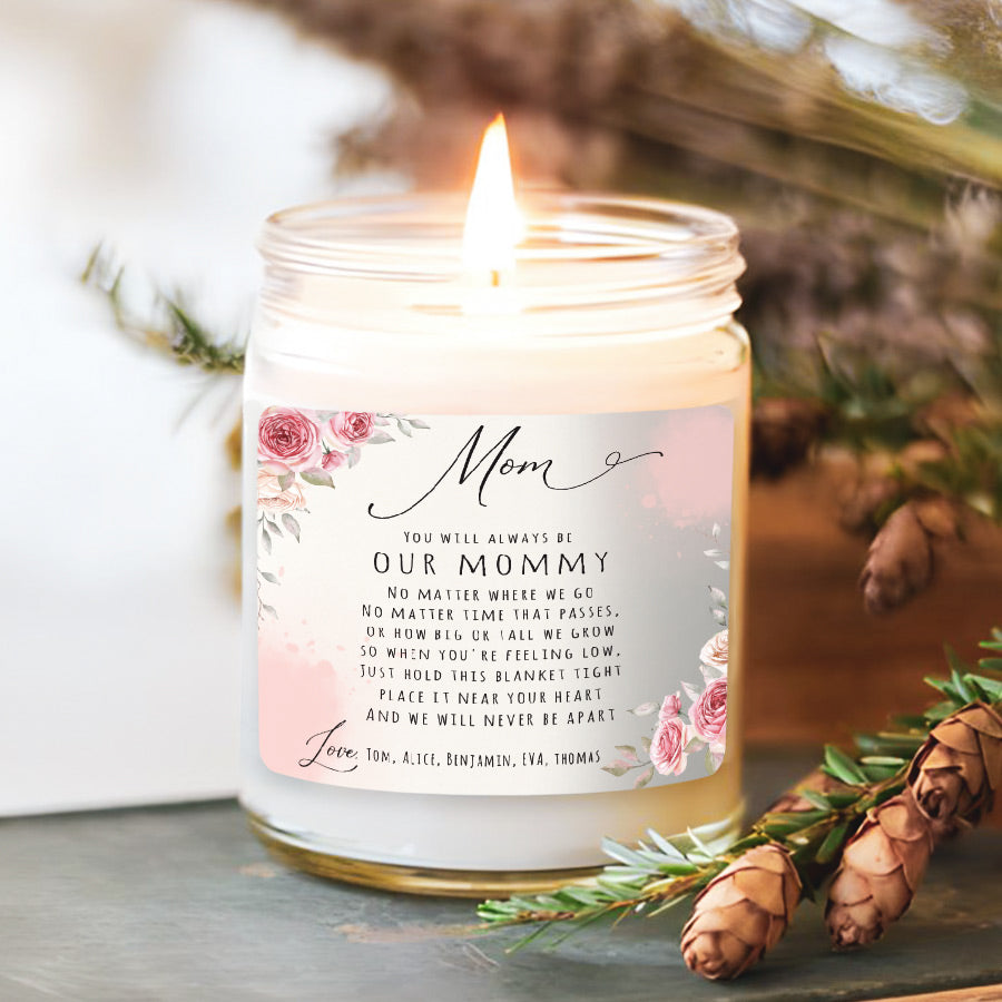 Personalized Soy Wax Candle gifts for Mom