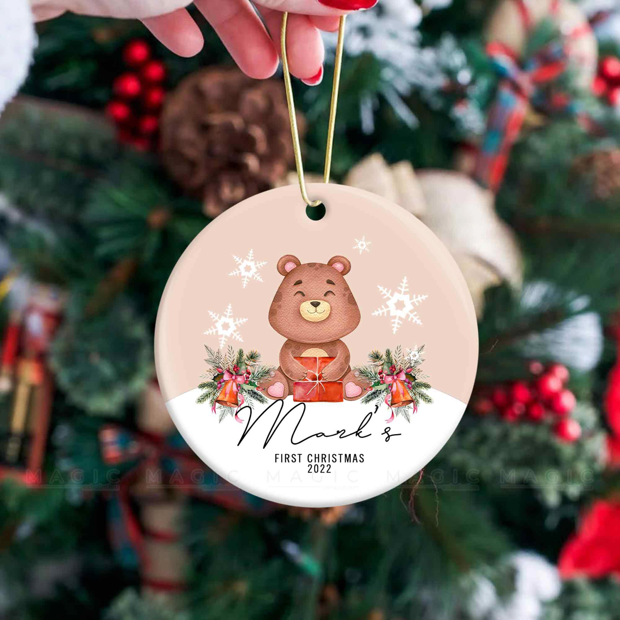 personalized baby's first christmas