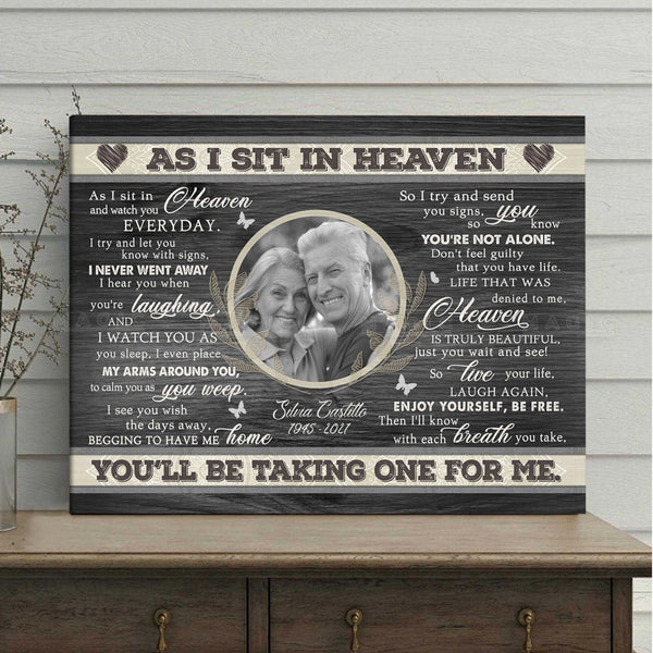 Unique Memorial Gifts, Personalized Memorial Gift For Someone Who Lost A  Loved One Canvas Until We Meet Again, Personalized Memorial Wall Art